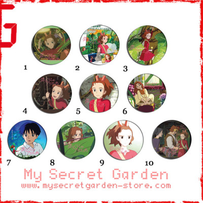 Secret World of Arrietty 借りぐらしのアリエッティ Anime Pinback Button Badge Set 1a or 1b ( or Hair Ties / 4.4 cm Badge / Magnet / Keychain Set )